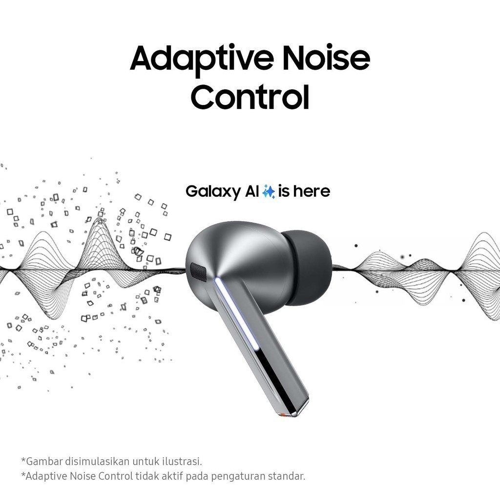 Samsung Galaxy Buds3 Pro - Silver, Bluetooth Earbuds, Adaptive Noise Control, Hi-Fi Sound, Dual AMP