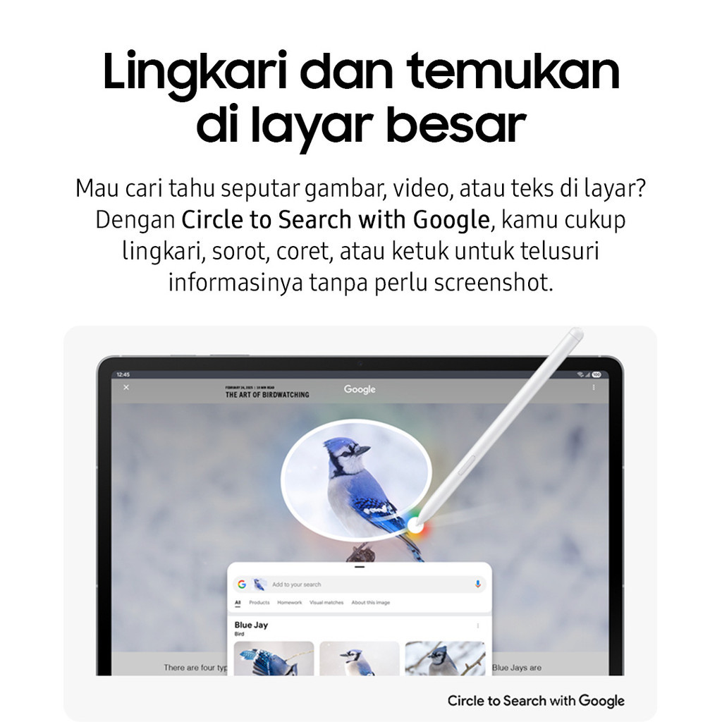 Samsung Galaxy Tab S10 FE 8GB/128GB - Blue | Tablet AI | Galaxy AI | Layar besar