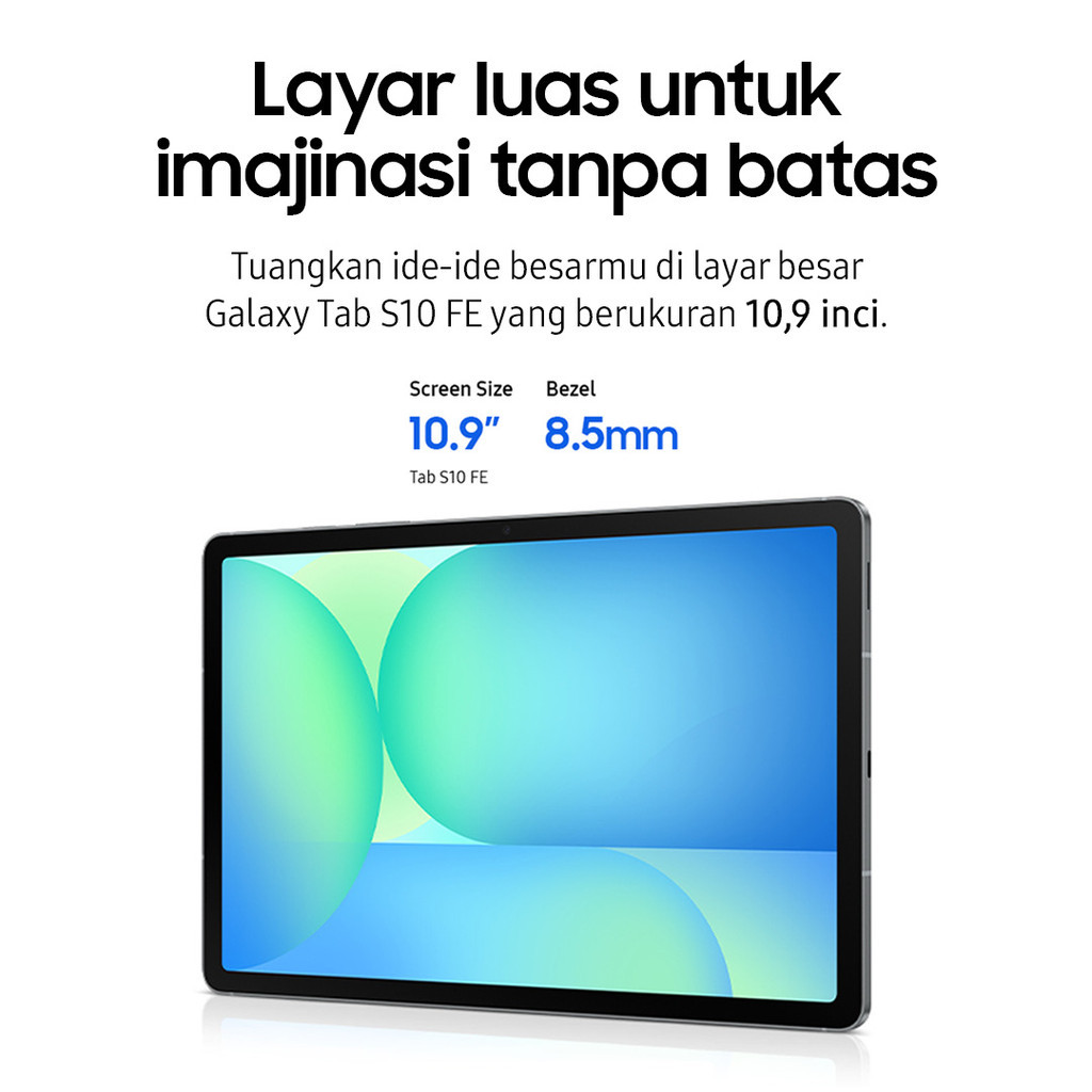 Samsung Galaxy Tab S10 FE 8GB/128GB - Blue | Tablet AI | Galaxy AI | Layar besar