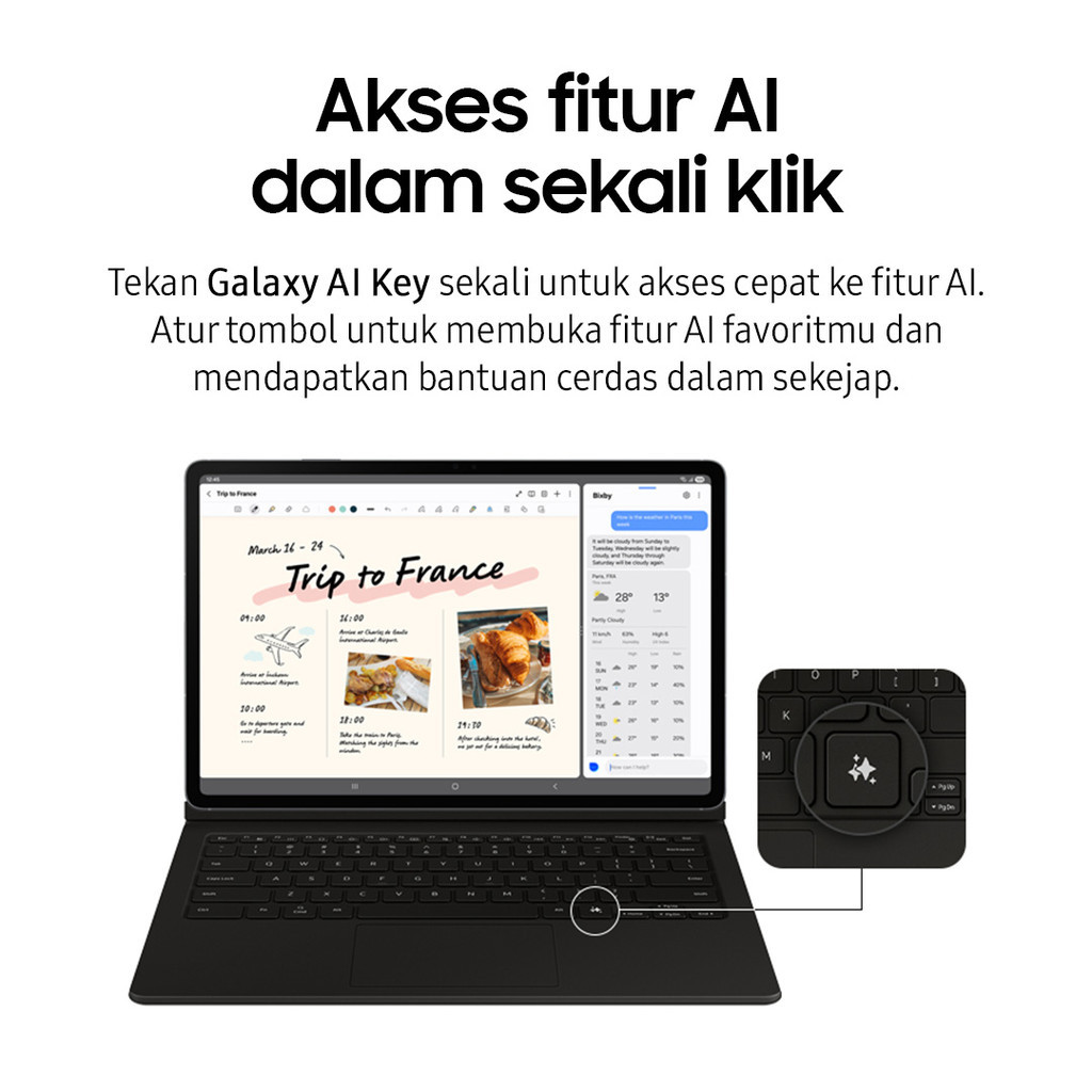 Samsung Galaxy Tab S10 FE 8GB/128GB - Blue | Tablet AI | Galaxy AI | Layar besar
