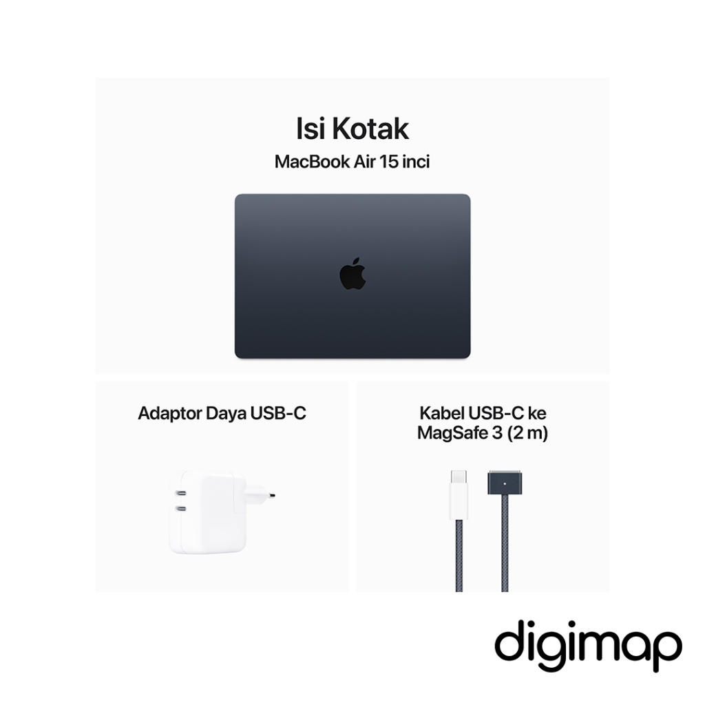 Macbook Air 15 inch M3 8-Core CPU and 10-Core GPU , 16 GB Unified Memory 512GB
