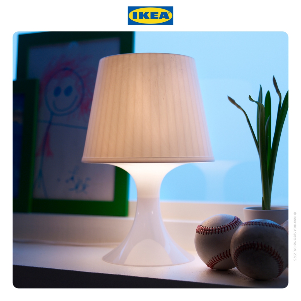 IKEA LAMPAN Lampu Meja / Lampu Baca Minimalis Putih 29cm