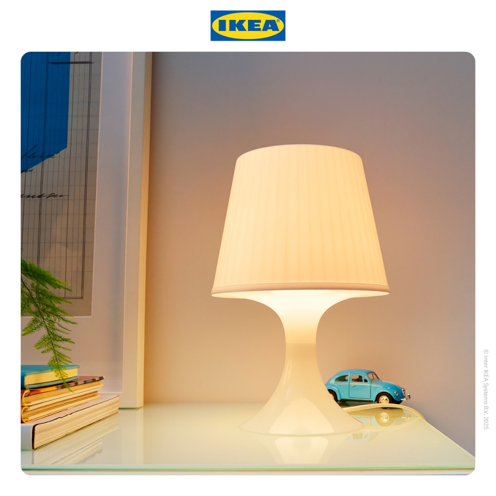 IKEA LAMPAN Lampu Meja / Lampu Baca Minimalis Putih 29cm