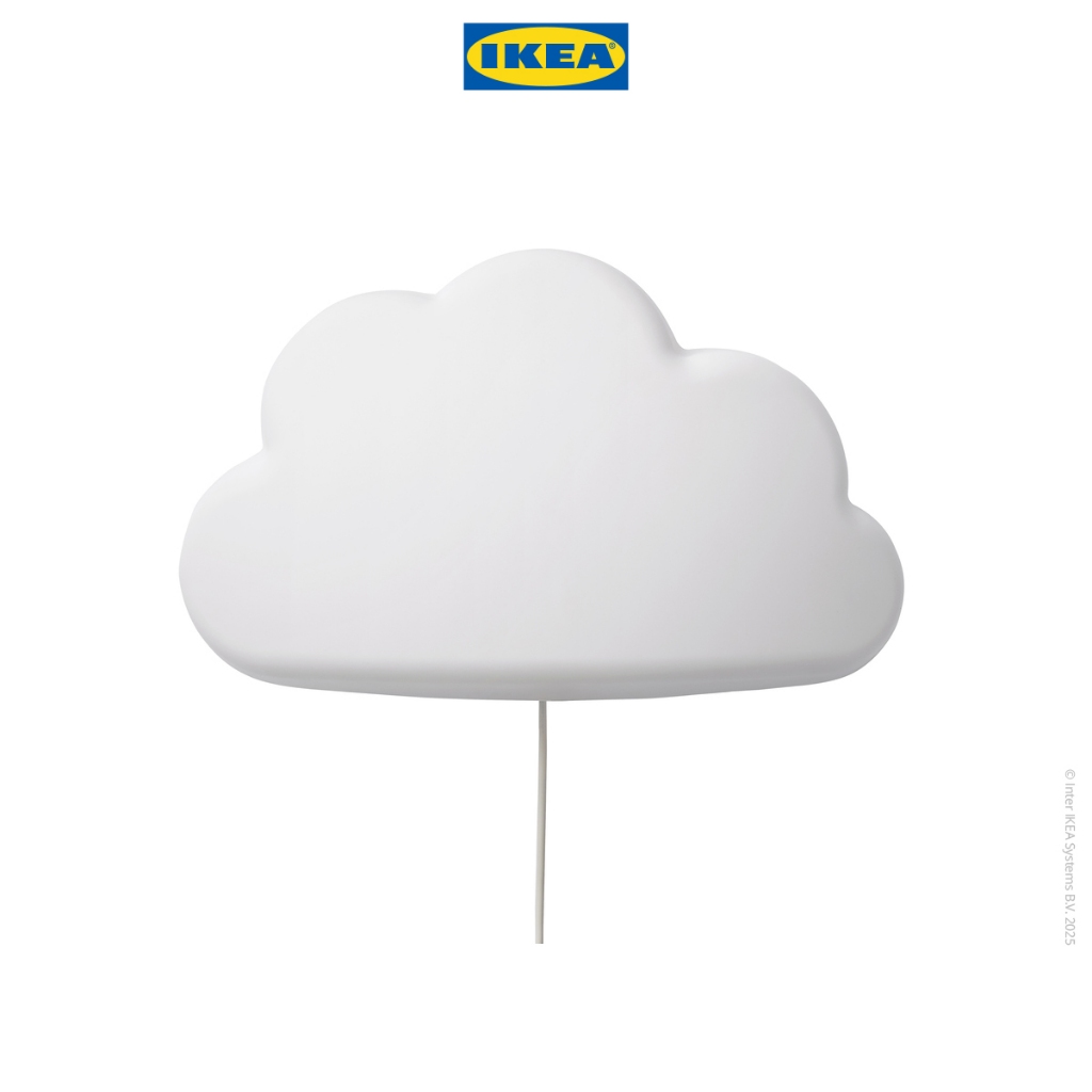 IKEA UPPLYST Lampu Dinding LED Bentuk Awan Putih