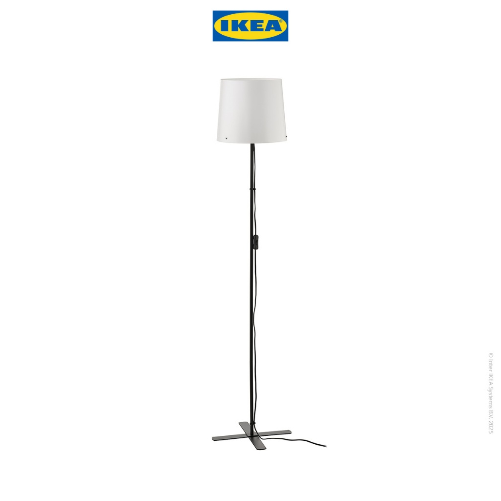 IKEA BARLAST Lampu Lantai 150cm Hitam / Putih