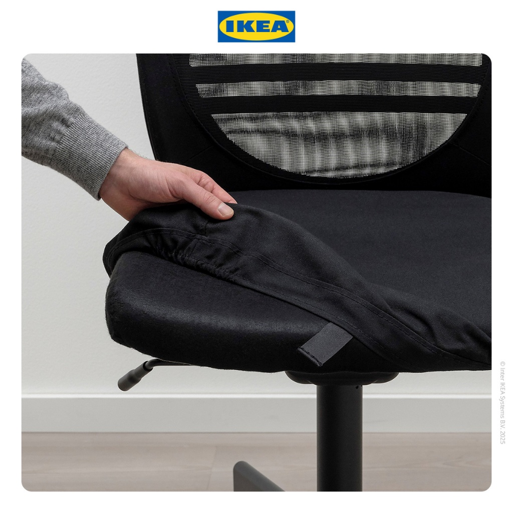 Ikea FLINTAN Kursi Kerja Kantor Dapat Diputar Hitam