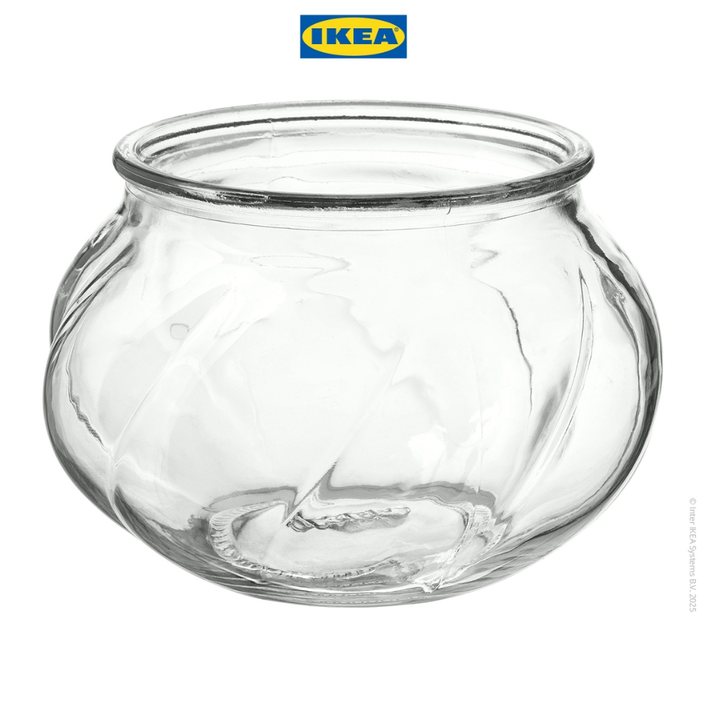 IKEA VILJESTARK Vas Bunga Kaca Dekorasi Kamar Diameter 8cm