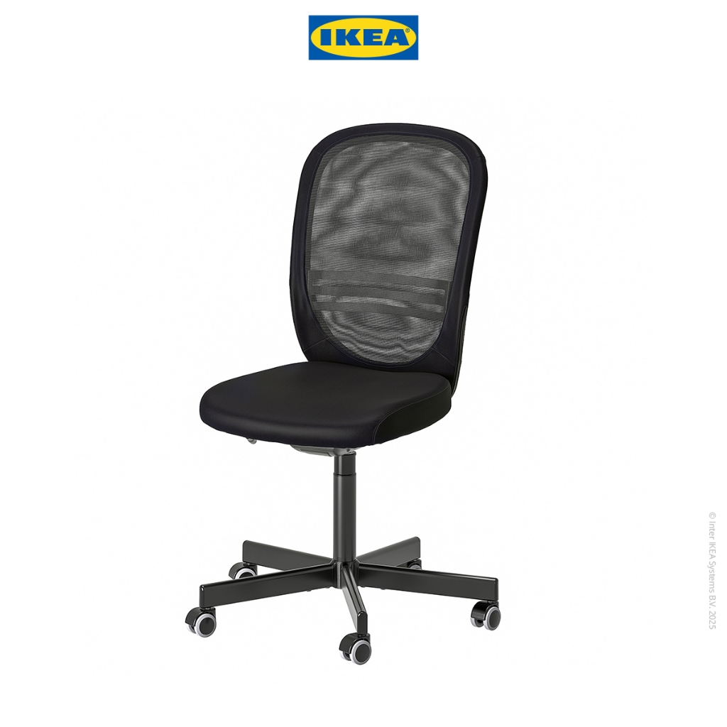 Ikea FLINTAN Kursi Kerja Kantor Dapat Diputar Hitam