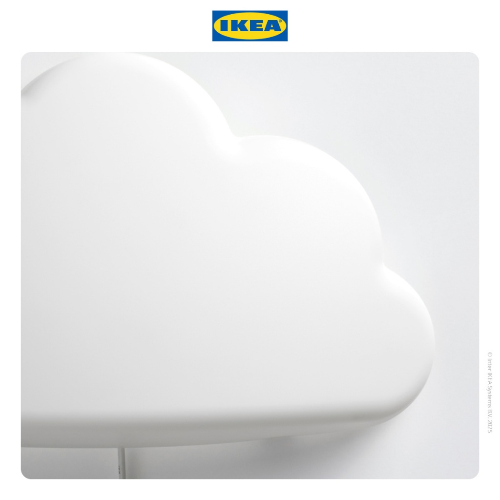 IKEA UPPLYST Lampu Dinding LED Bentuk Awan Putih