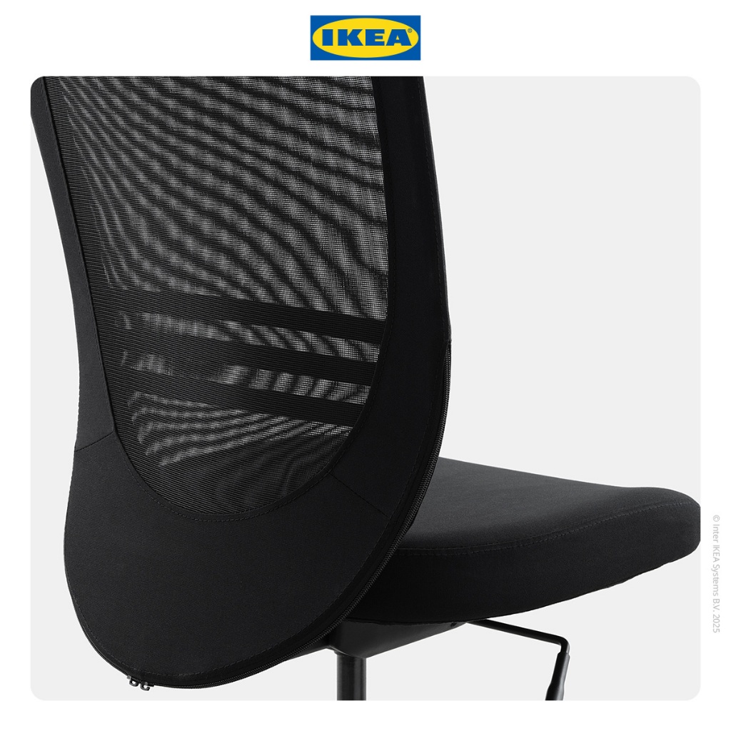 Ikea FLINTAN Kursi Kerja Kantor Dapat Diputar Hitam