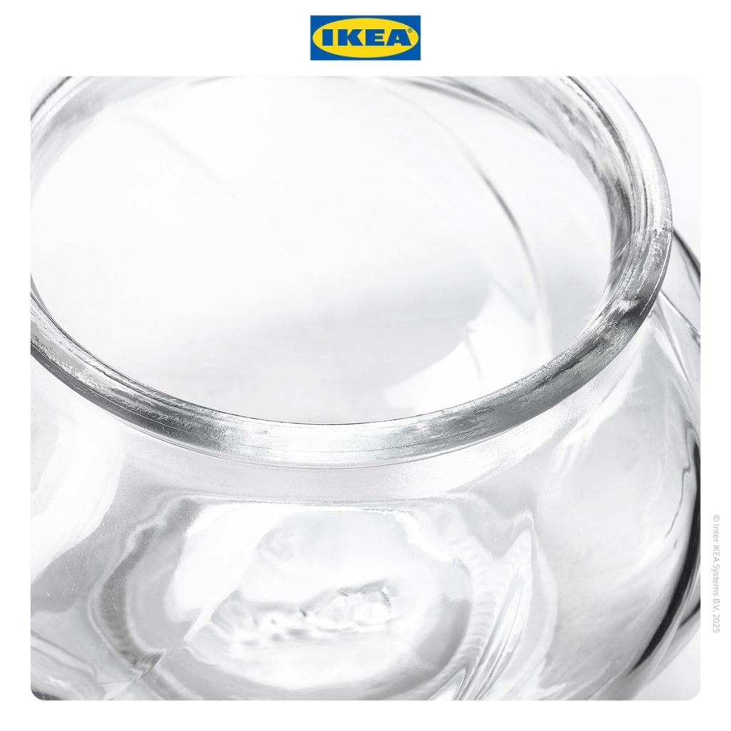 IKEA VILJESTARK Vas Bunga Kaca Dekorasi Kamar Diameter 8cm