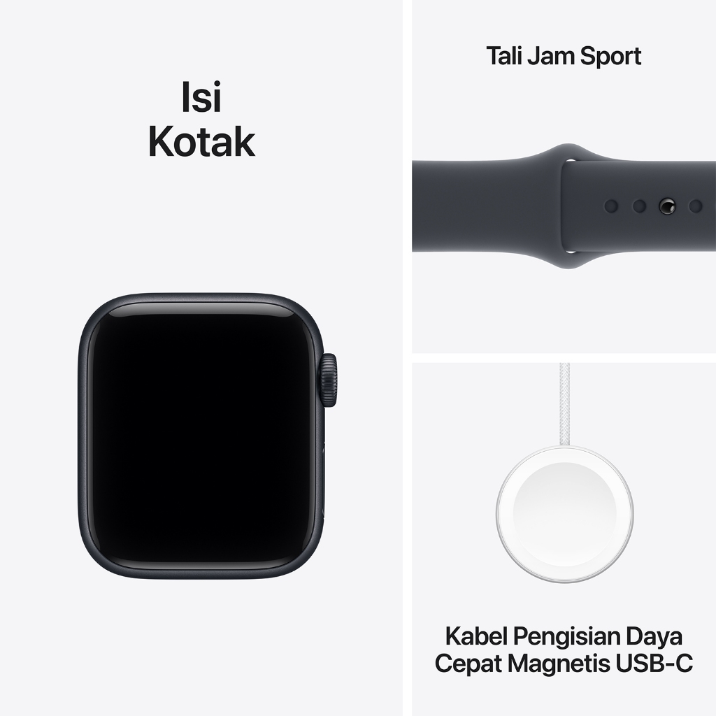 Apple Watch SE 3 GPS, Midnight Aluminium Case with Midnight Sport Band