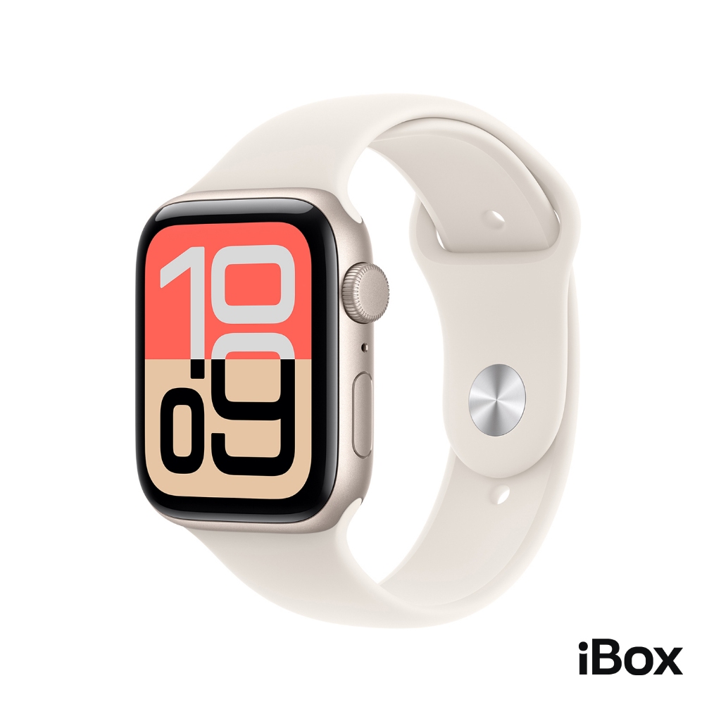 Apple Watch SE 3 GPS, Starlight Aluminium Case with Starlight Sport Band